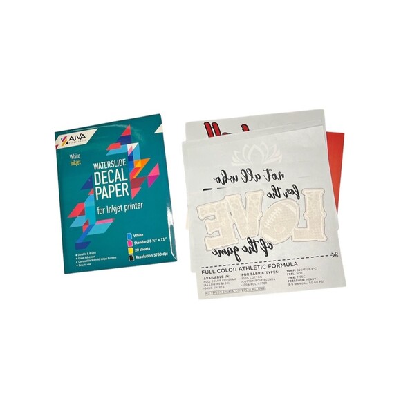 Decal Paper and Decal Sticker Sample Pack Decal Paper Inkjet Printer White S - Picture 1 of 12